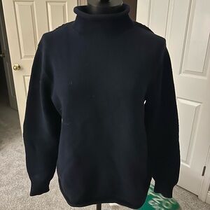 J. Crew Women's Navy Turtleneck Sweater